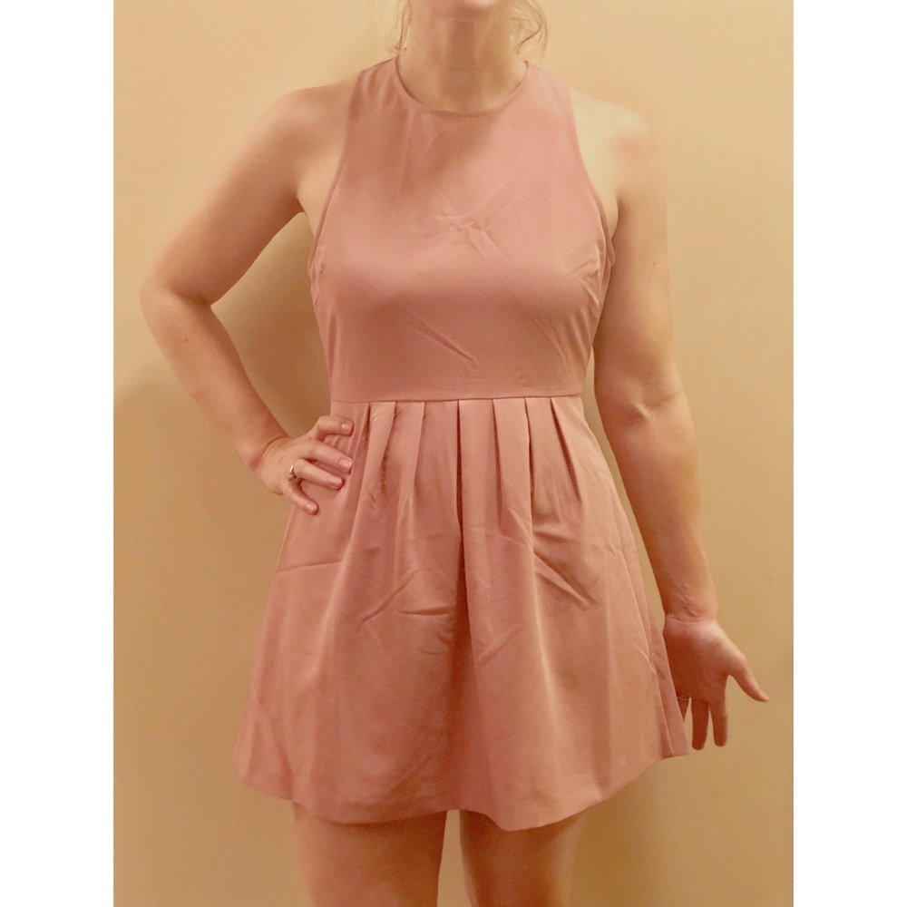 LIGHT PURPLE OPEN BACK DRESS